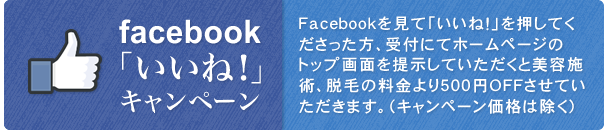 facebook「いいね！」キャンペーン